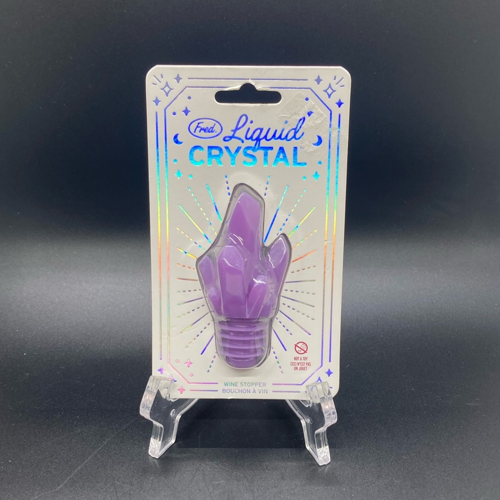 NIB Genuine Fred Liquid Crystal Silicone Wine Stopper